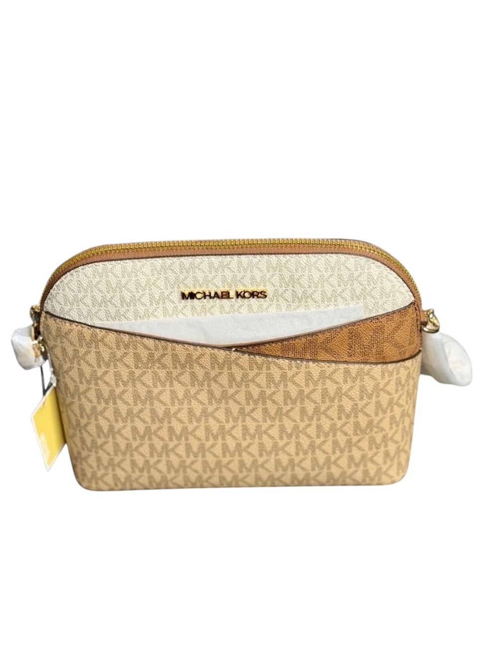NewWomen's Michael Kors Crossbody Bag One Size Brown Beige - Picture 4 of 5